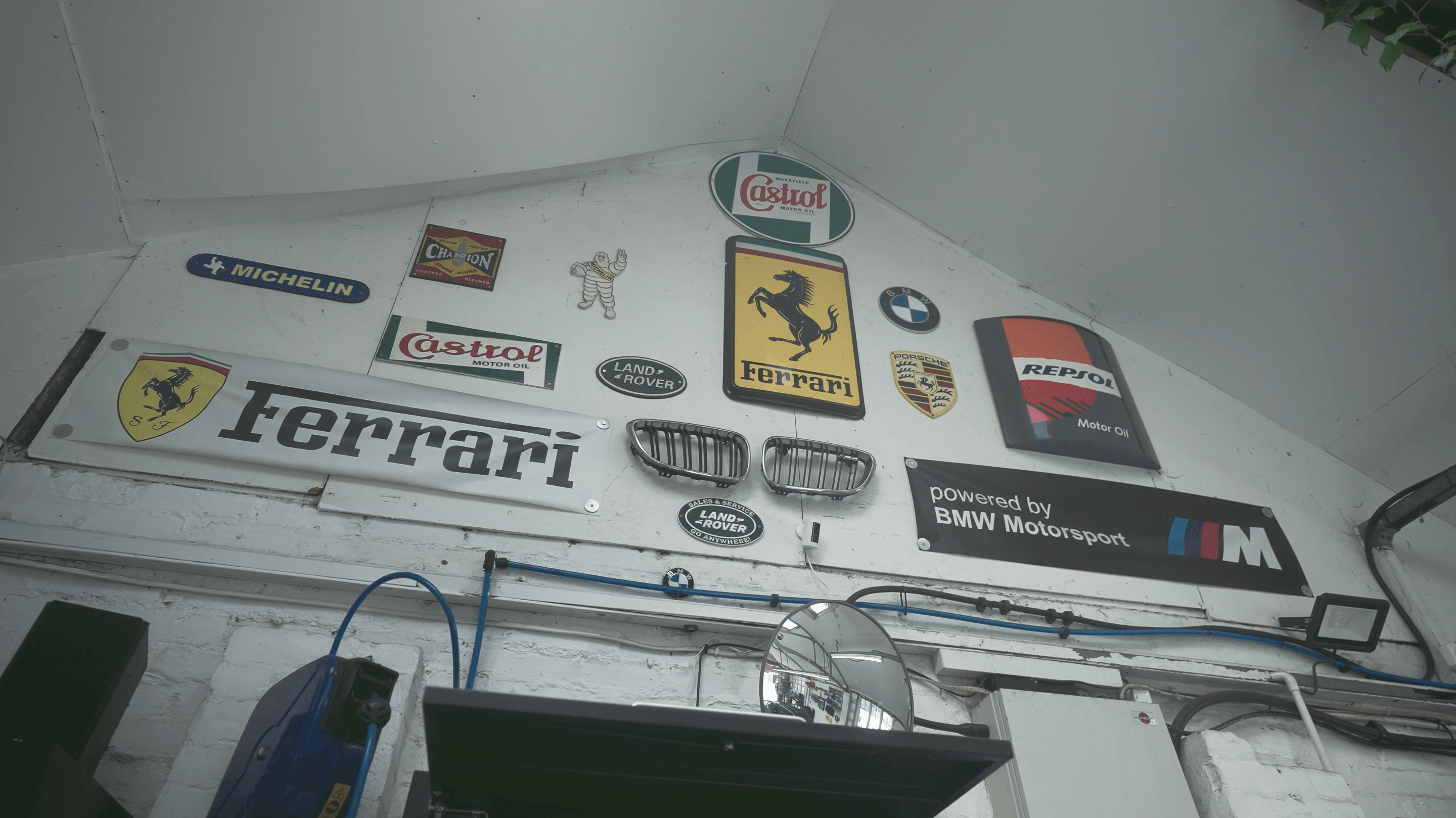 Garage workshop interior
